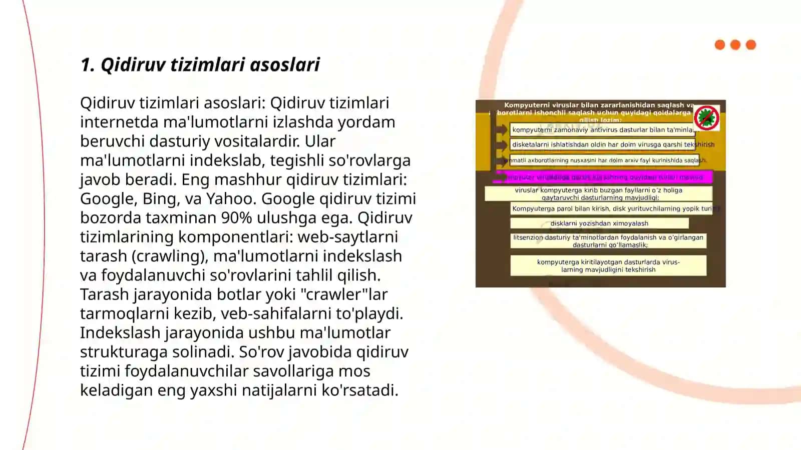 Qidiruv tizimlari asoslari 3