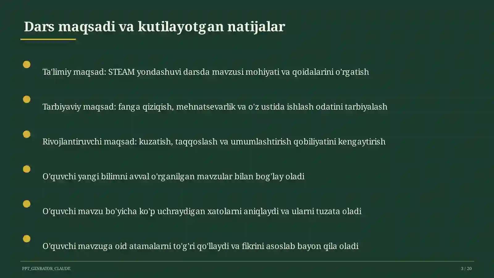 STEAM yondashuvi darsda 3
