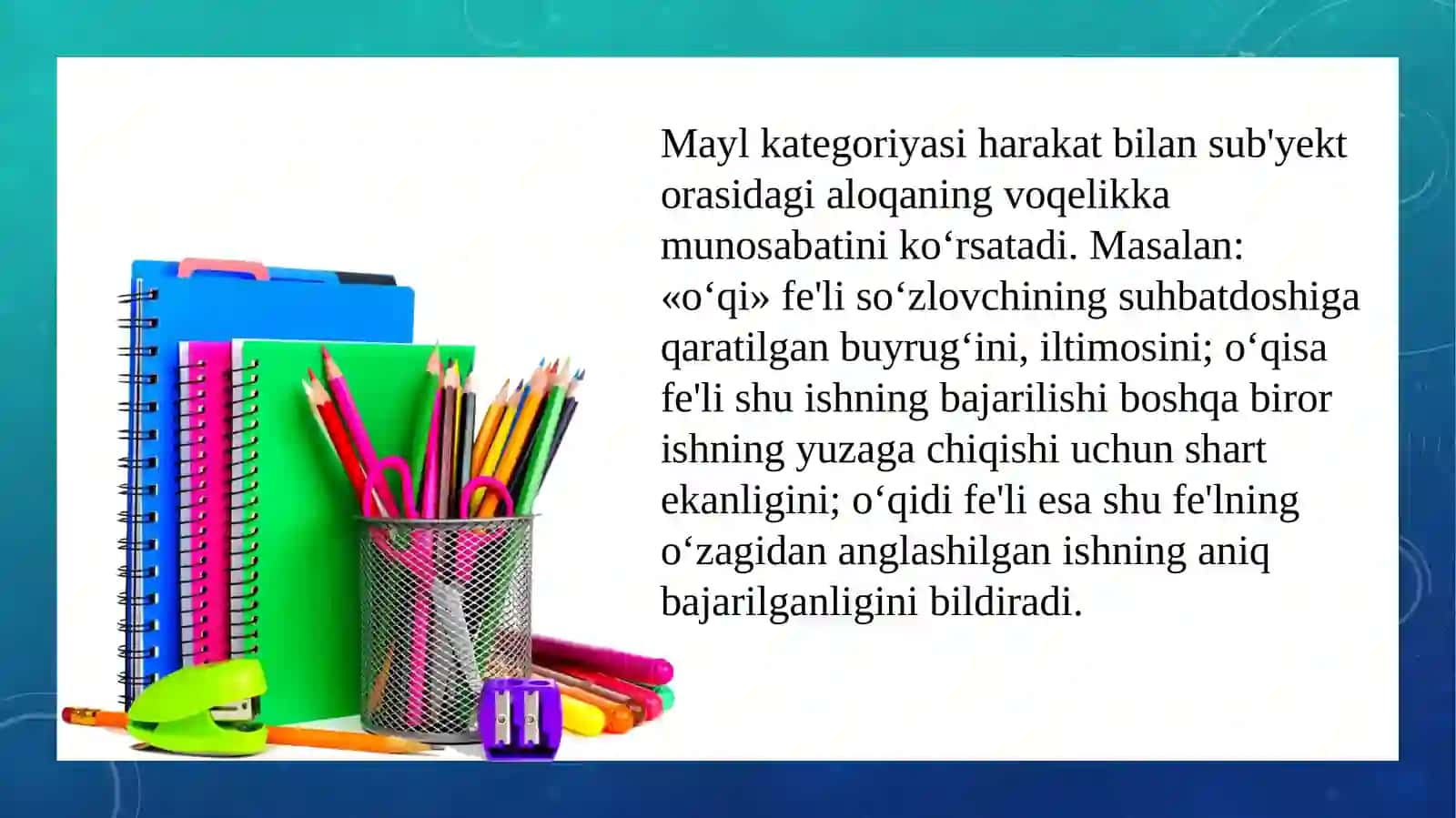 Fe'l mayllari 3