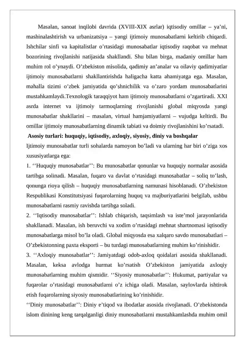 Ijtimoiy munosabatlarni normativ tartibga solishning ob’ektiv zaruriyati 3