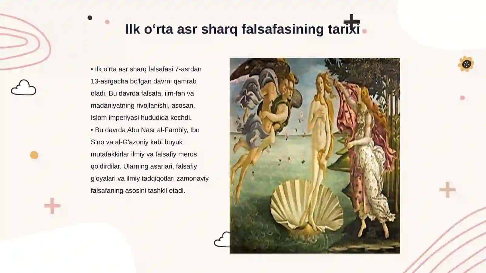 Ilk oʻrta asr sharq falsafasi va uygʻonish davri 3