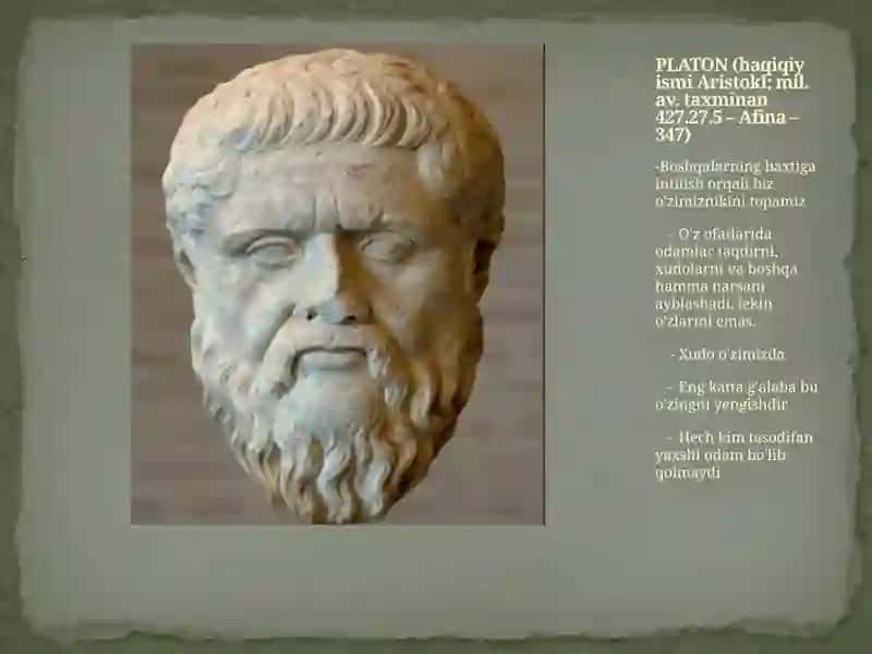 Yevropamutafakkirlari Platon, Boetsiy, R. Dekart, D. Yumning falsafaga oid qarashlarini qiyosiy tahlili 3
