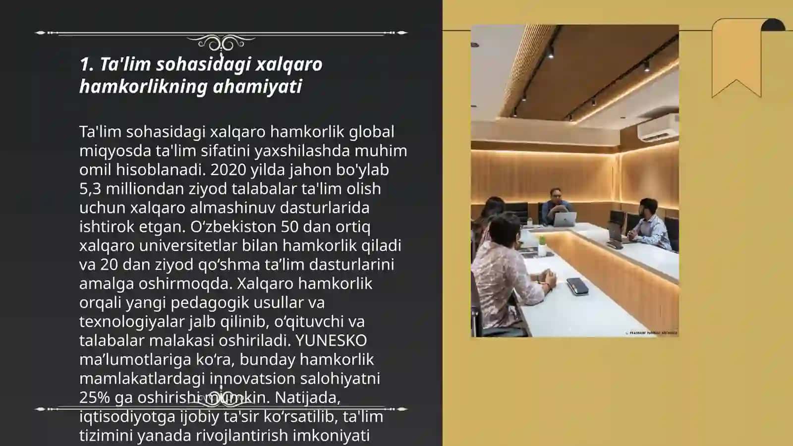 Ta'lim sohasida xalqaro hamkorlikni yoʻlga qoʻyilishi 3