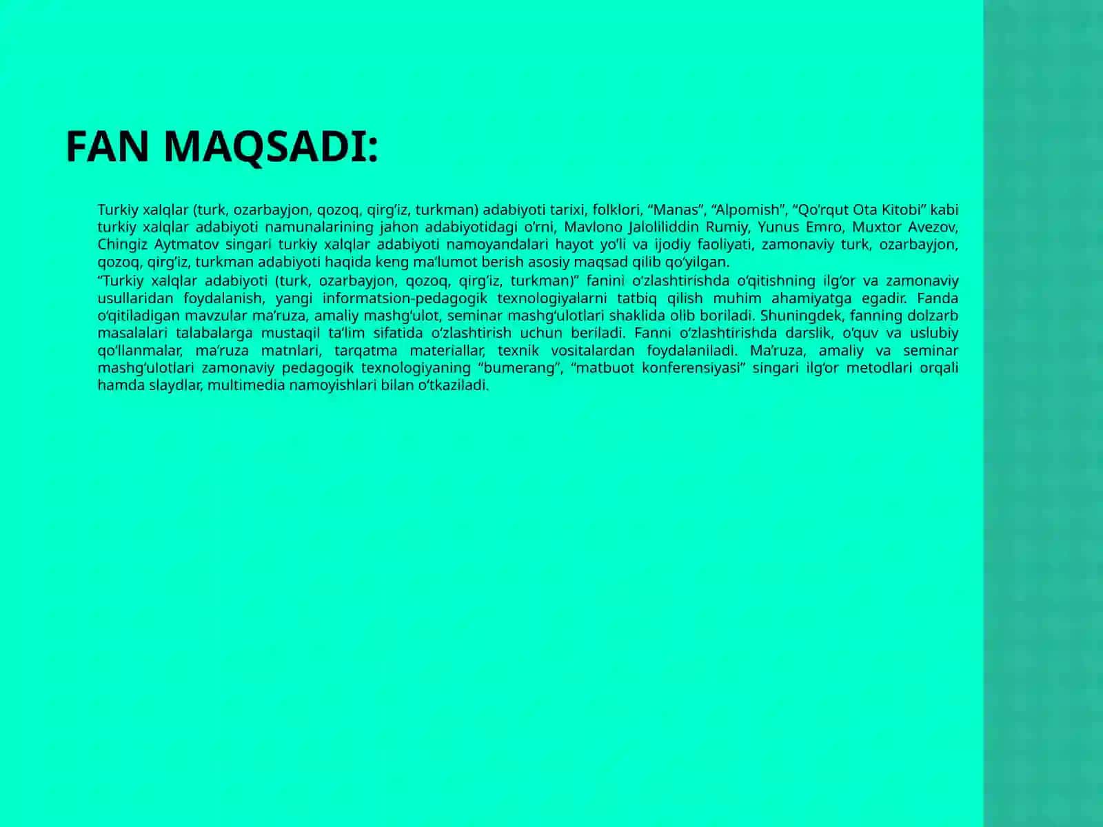 Turkiy xalqlar adabiyoti 3