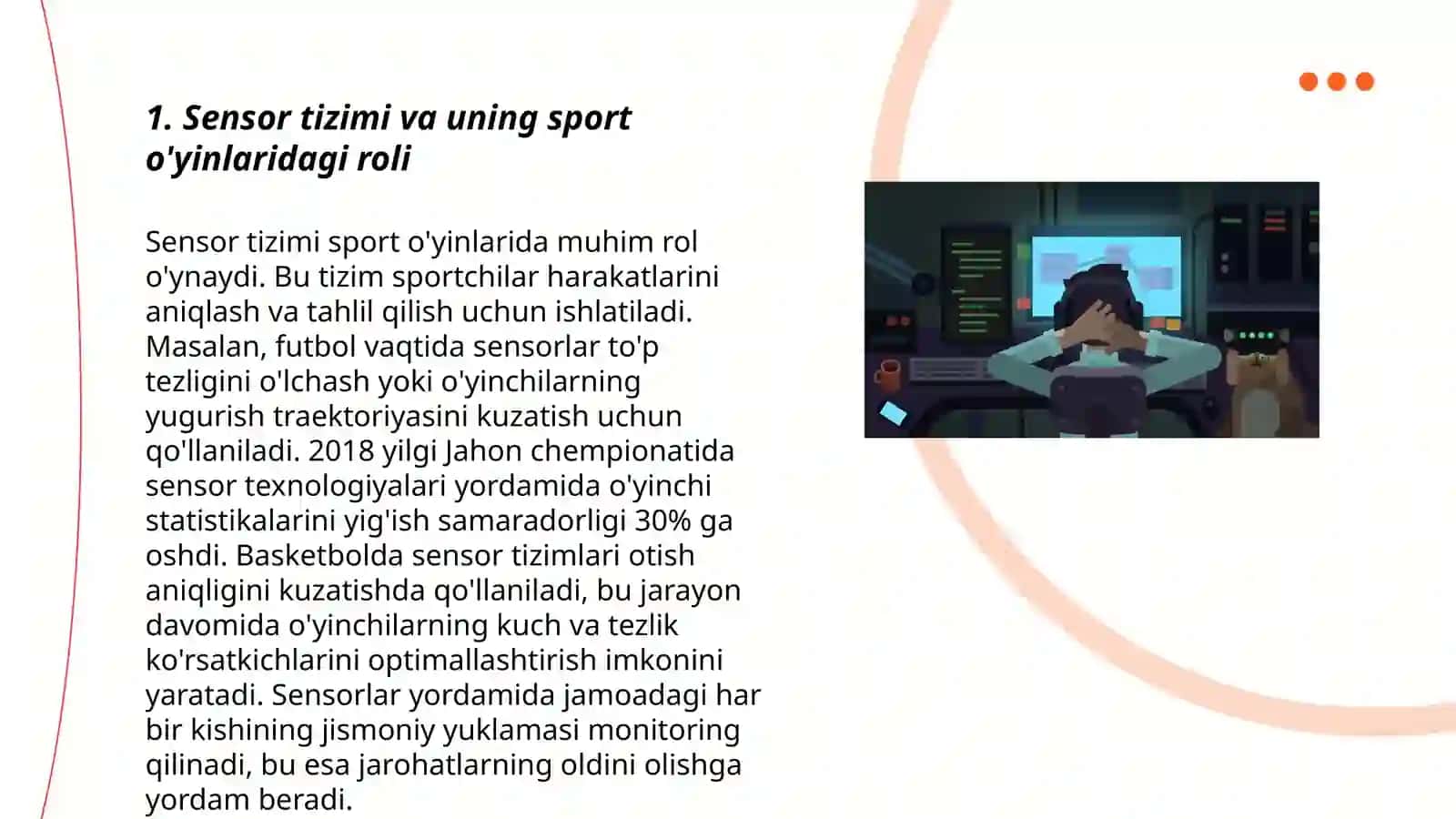 Sensor tizimini rivojlantiruvchi sport o'yinlari 3