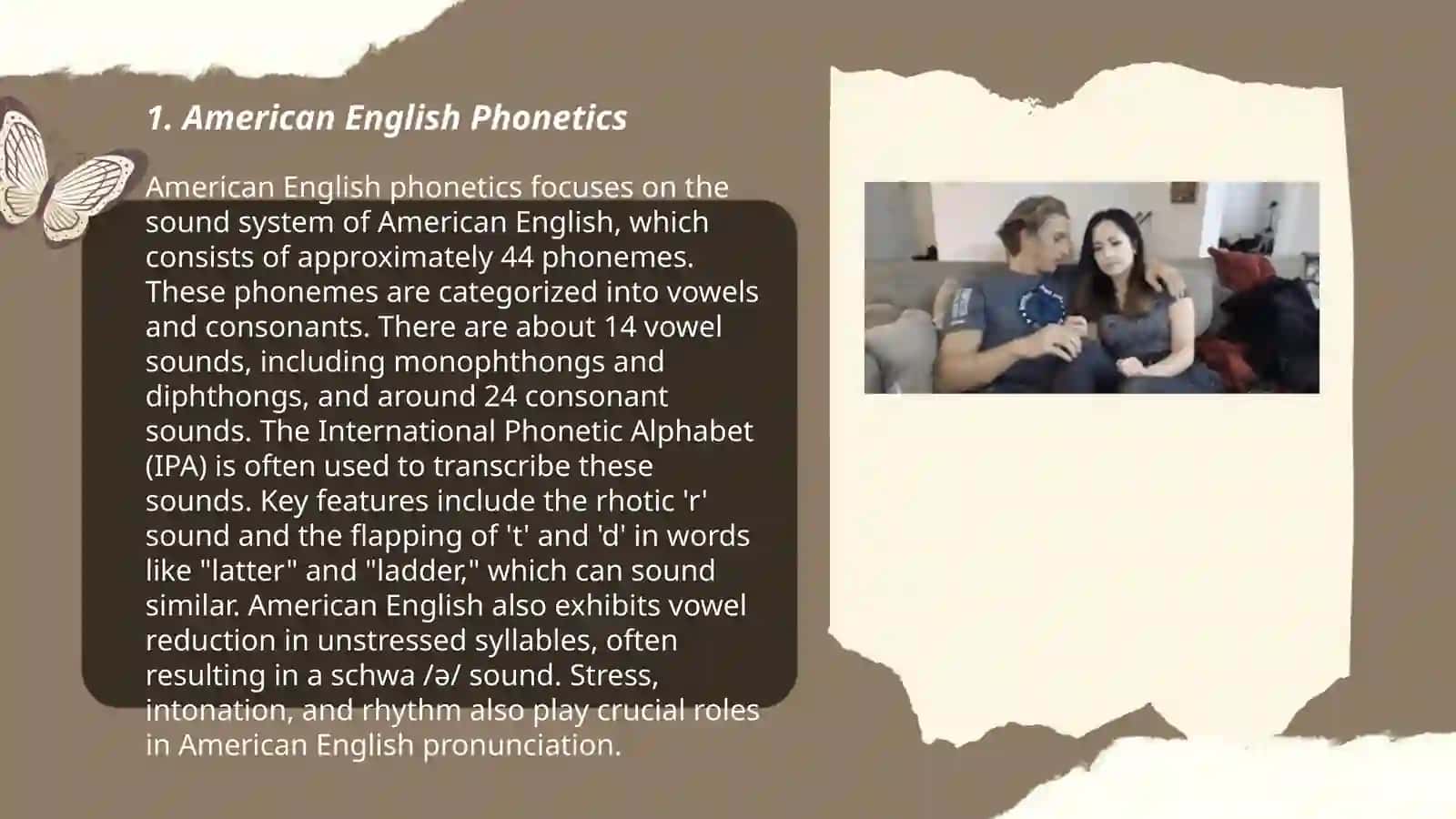 Varieties of English: English as a mother tongue (The USA) (Australia) 3