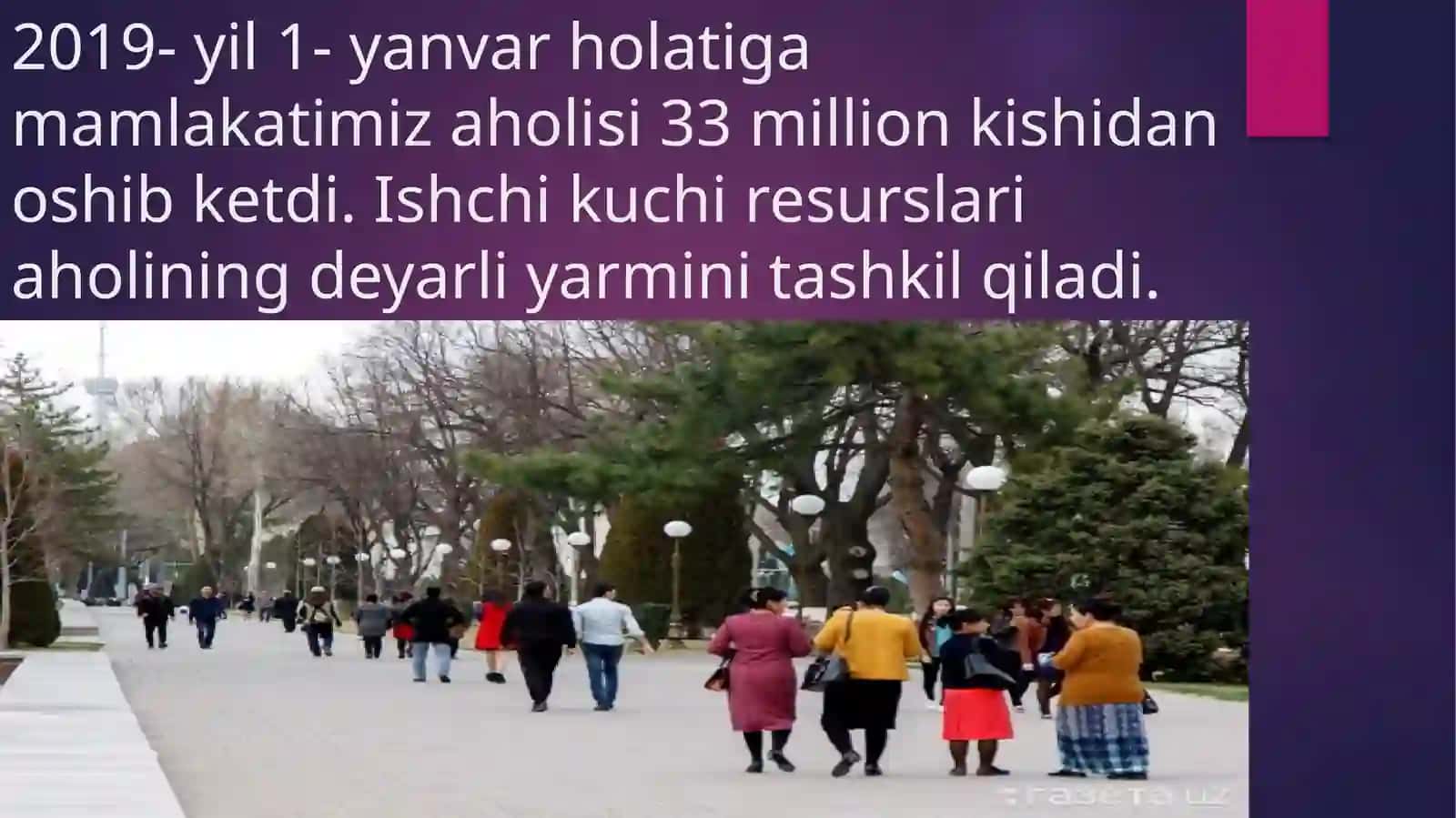 O'ZBEKISTON RESPUBLIKASI IQTISODIY SALOHIYATI 3