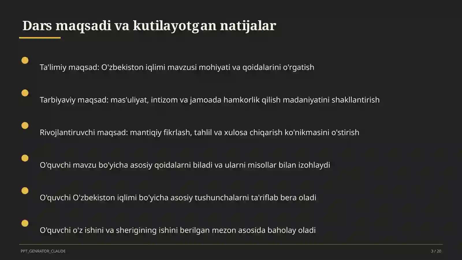 O'zbekiston iqlimi (8-sinf) 3
