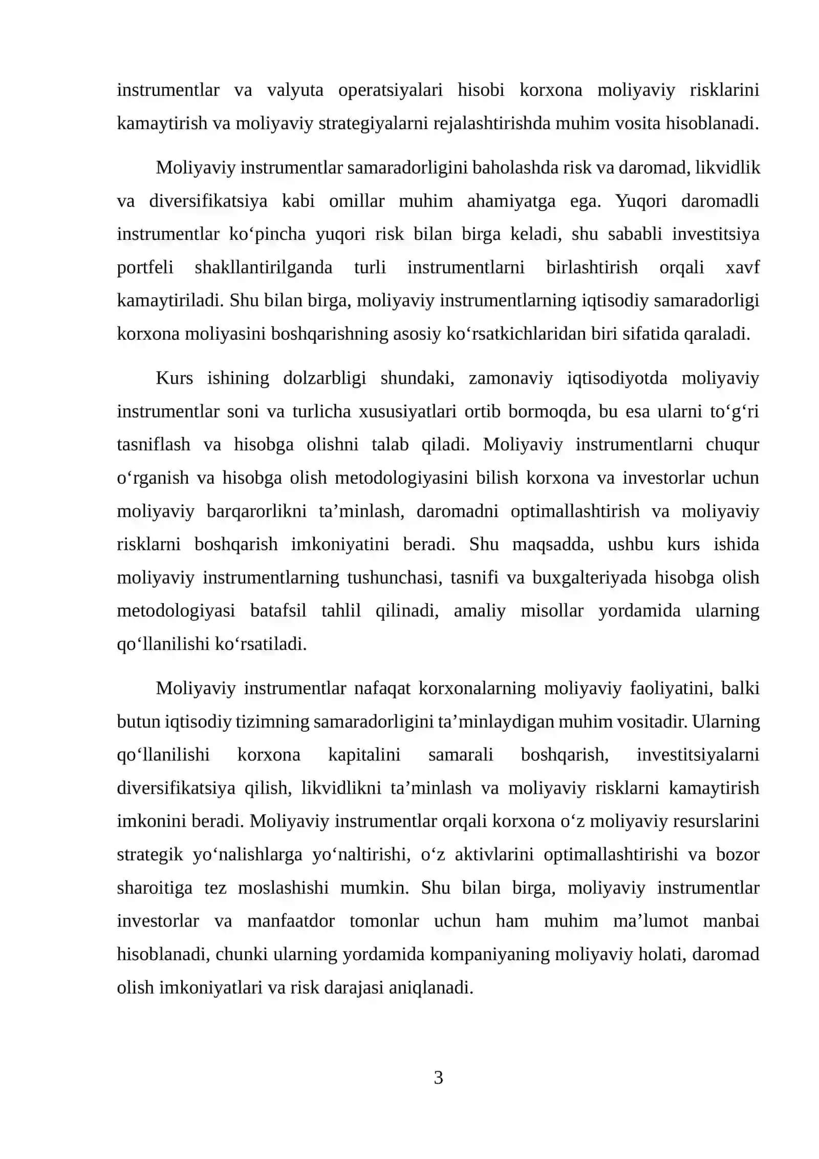 MOLIYAVIY INSTRUMENTLAR TUSHUNCHASI, TASNIFI VA HISOBGA OLISH METODOLOGIYASI 3