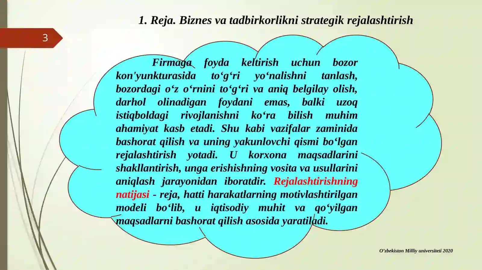Biznes va tadbirkorlik darejalashtirish 3