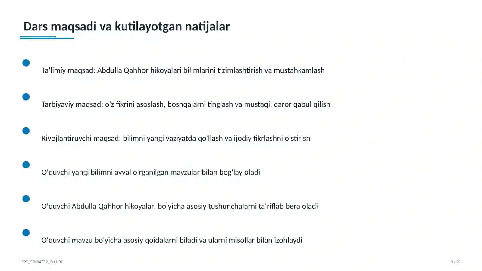 Abdulla Qahhor hikoyalari (8-sinf) 3