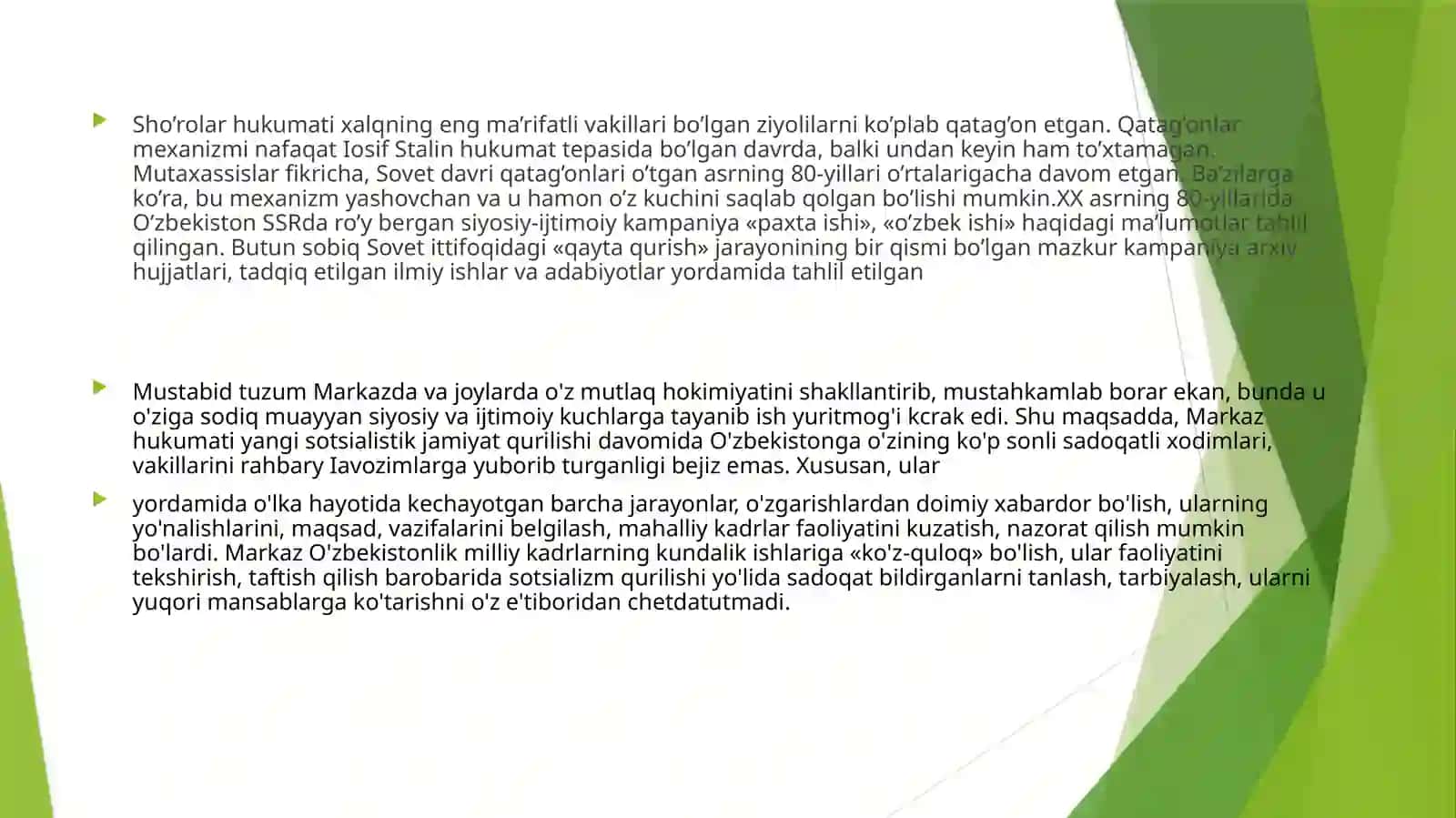 Qatagʻonlikvajamoatlashtirishsiyosati va uning fojiali oqibatlari 3