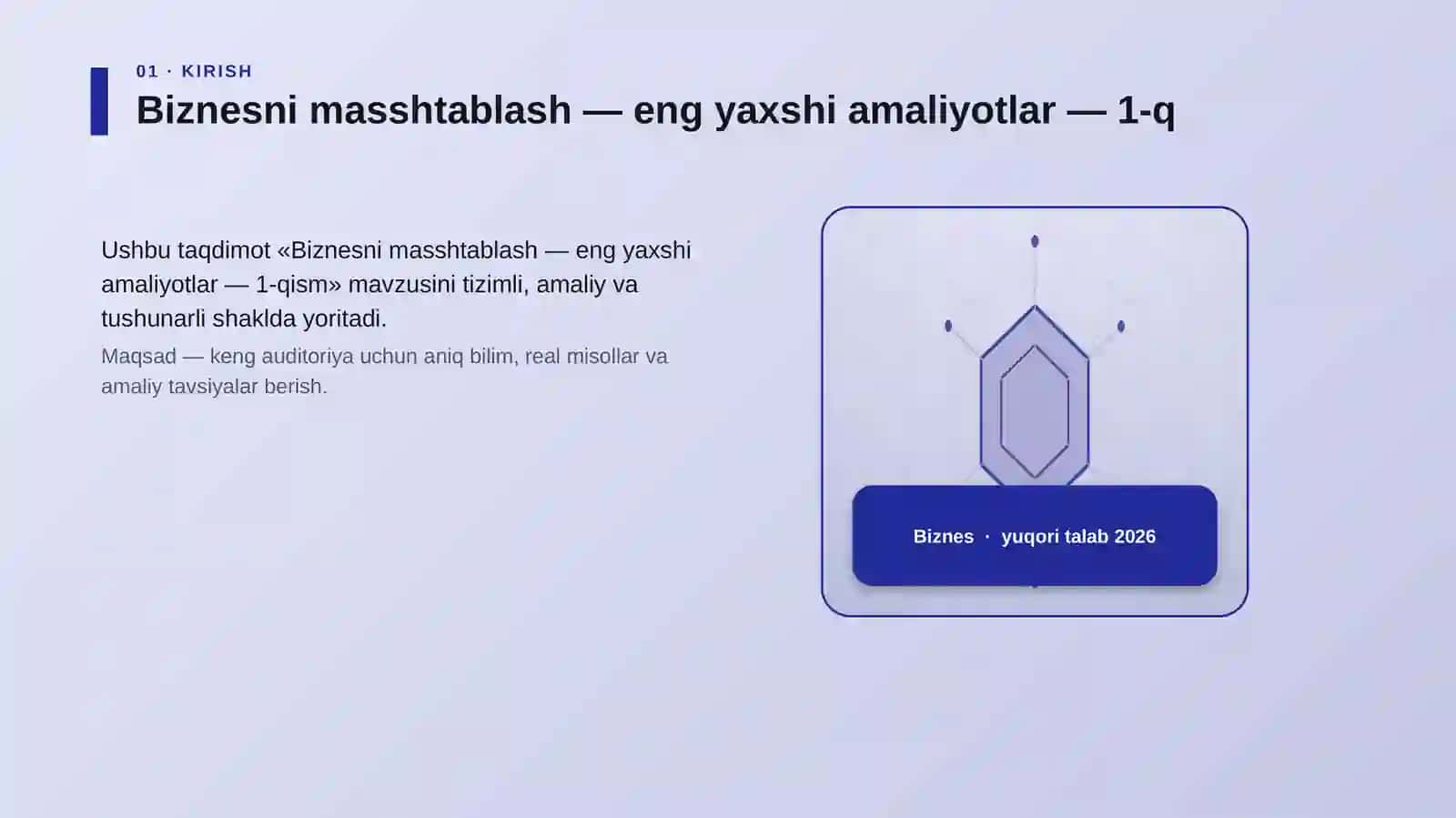 Biznesni masshtablash — eng yaxshi amaliyotlar — 1-qism 3