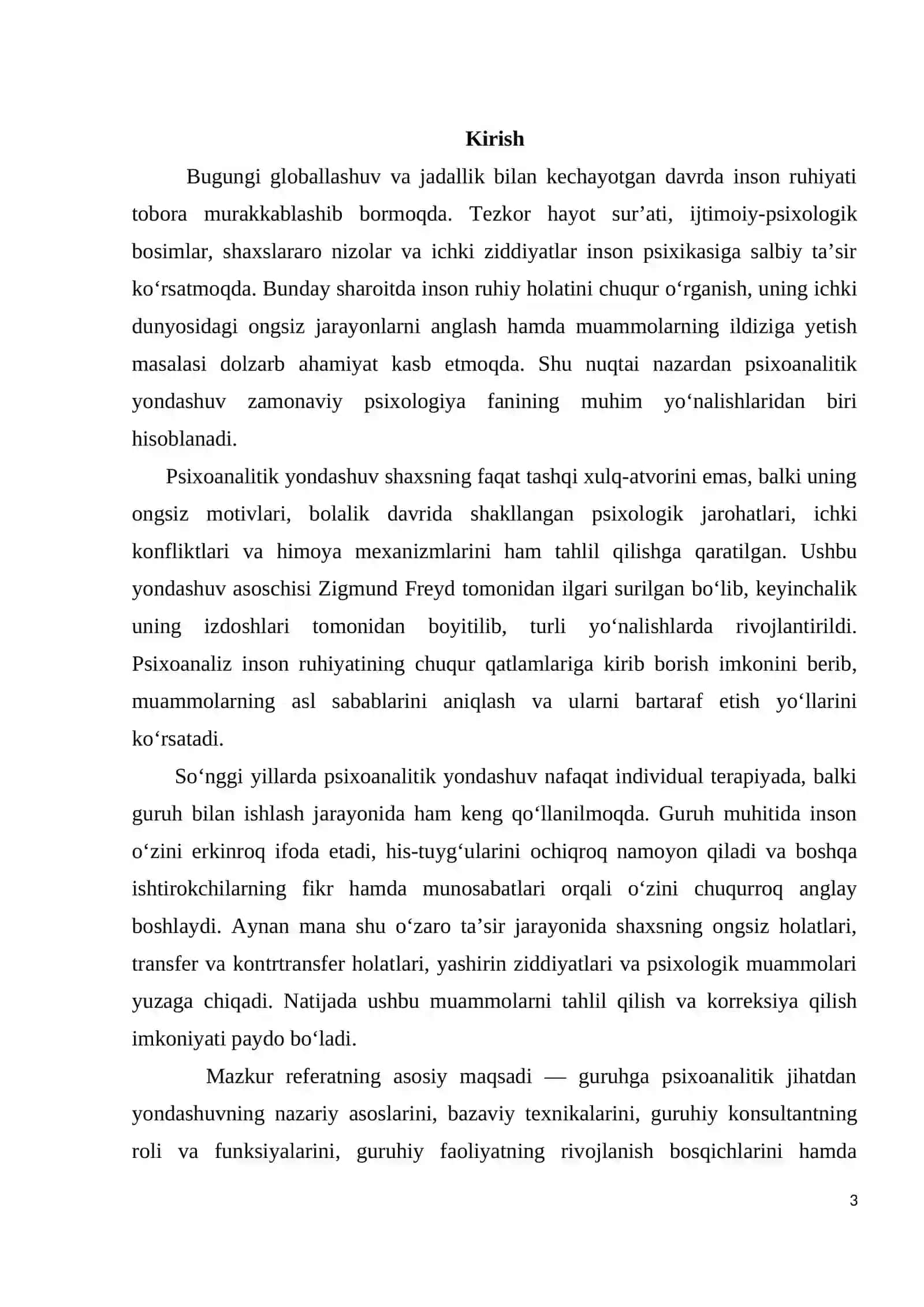 Guruhga Psixoanalitik Yondashuv 3