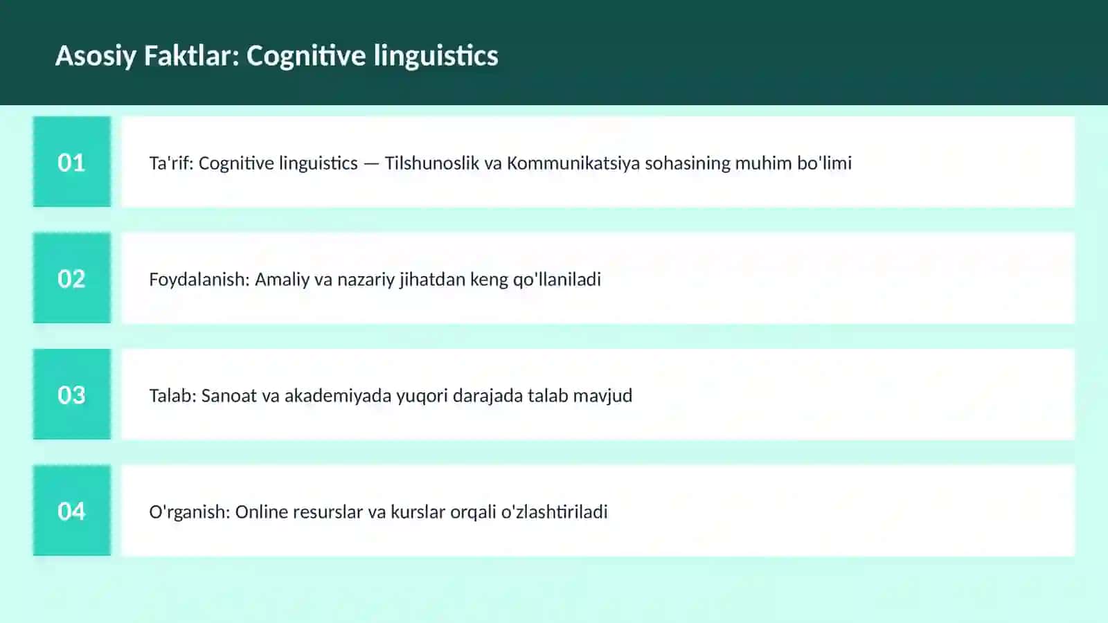 Cognitive linguistics 3