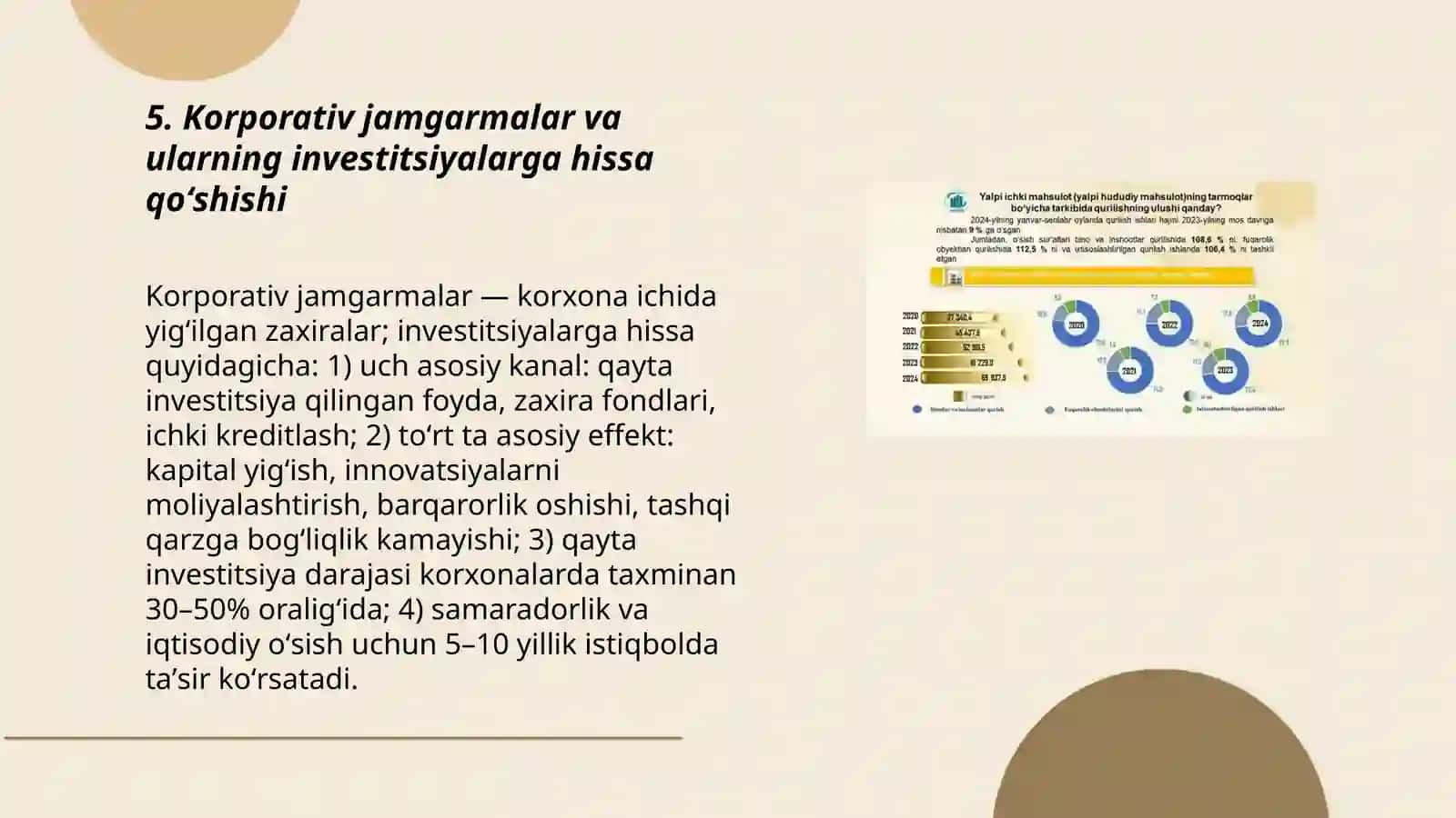 Yalpi jamgarma va uning iqtisodiy oʻsishga ta'siri: Oʻzbekiston tajribasi 3