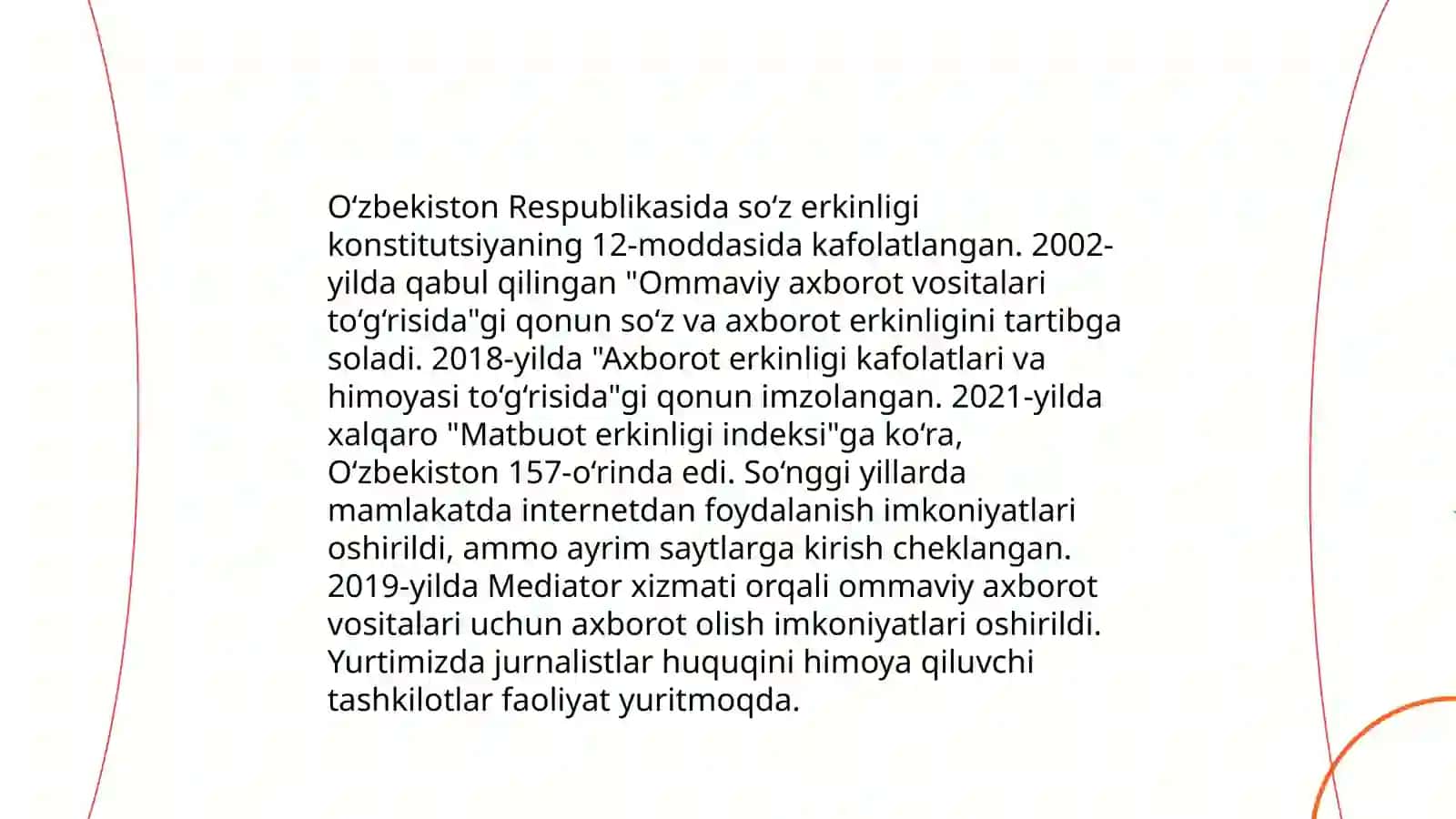O‘zbekiston Respublikasida so‘z erkinligi asoslari 3