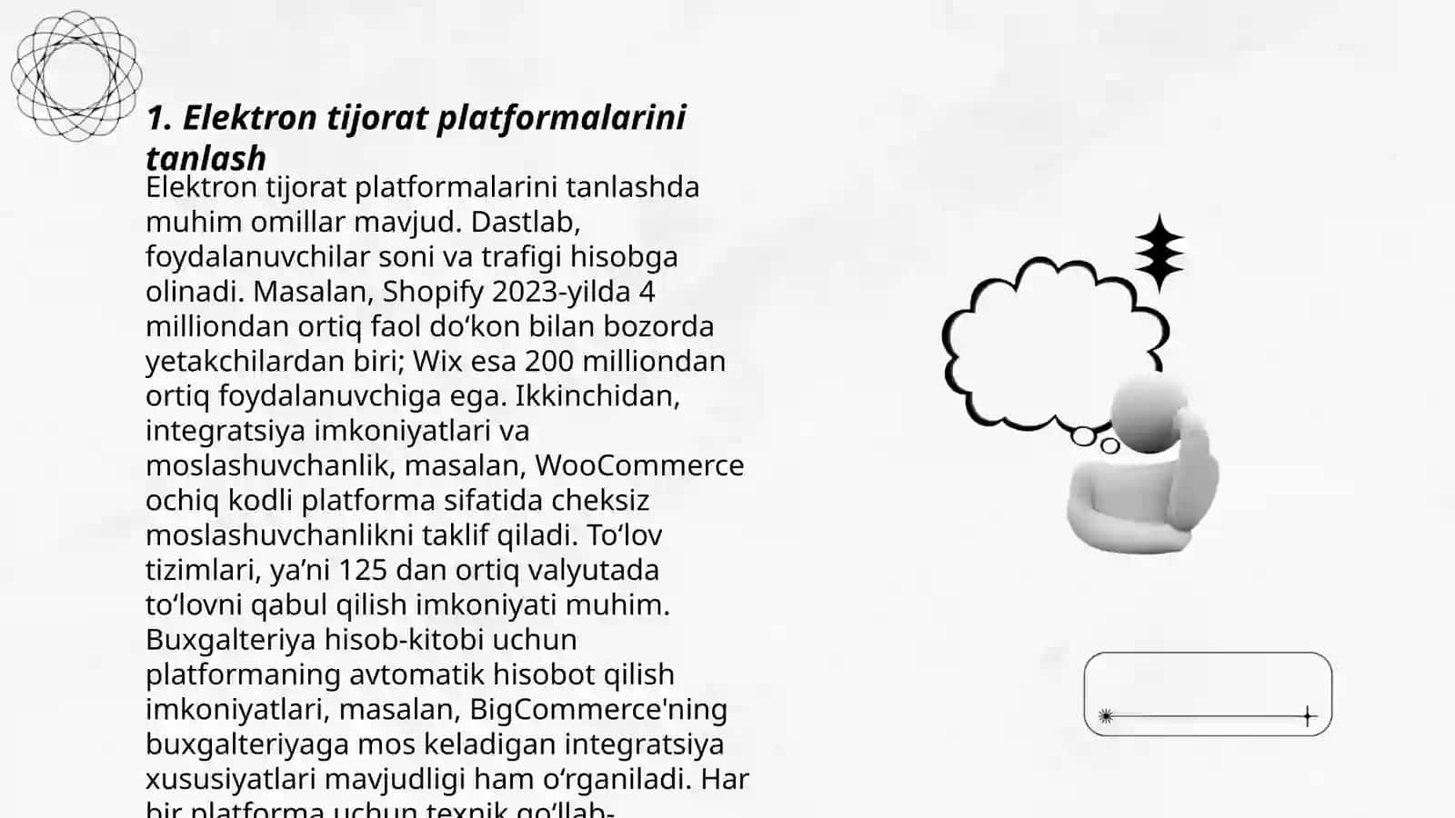 Elektron tijorat tizimlaridan foydalanish 3