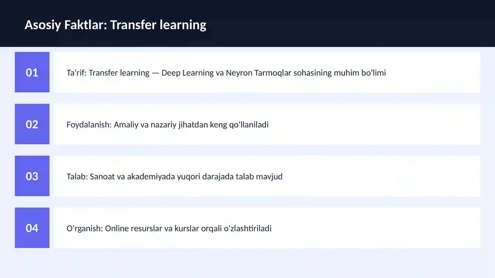 Transfer learning 3