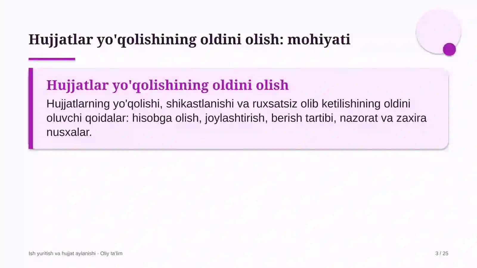 tijorat banklarida hujjatlar yo'qolishining oldini olish 5715 3