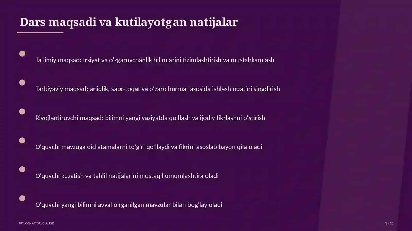 Irsiyat va o'zgaruvchanlik (9-sinf) 3