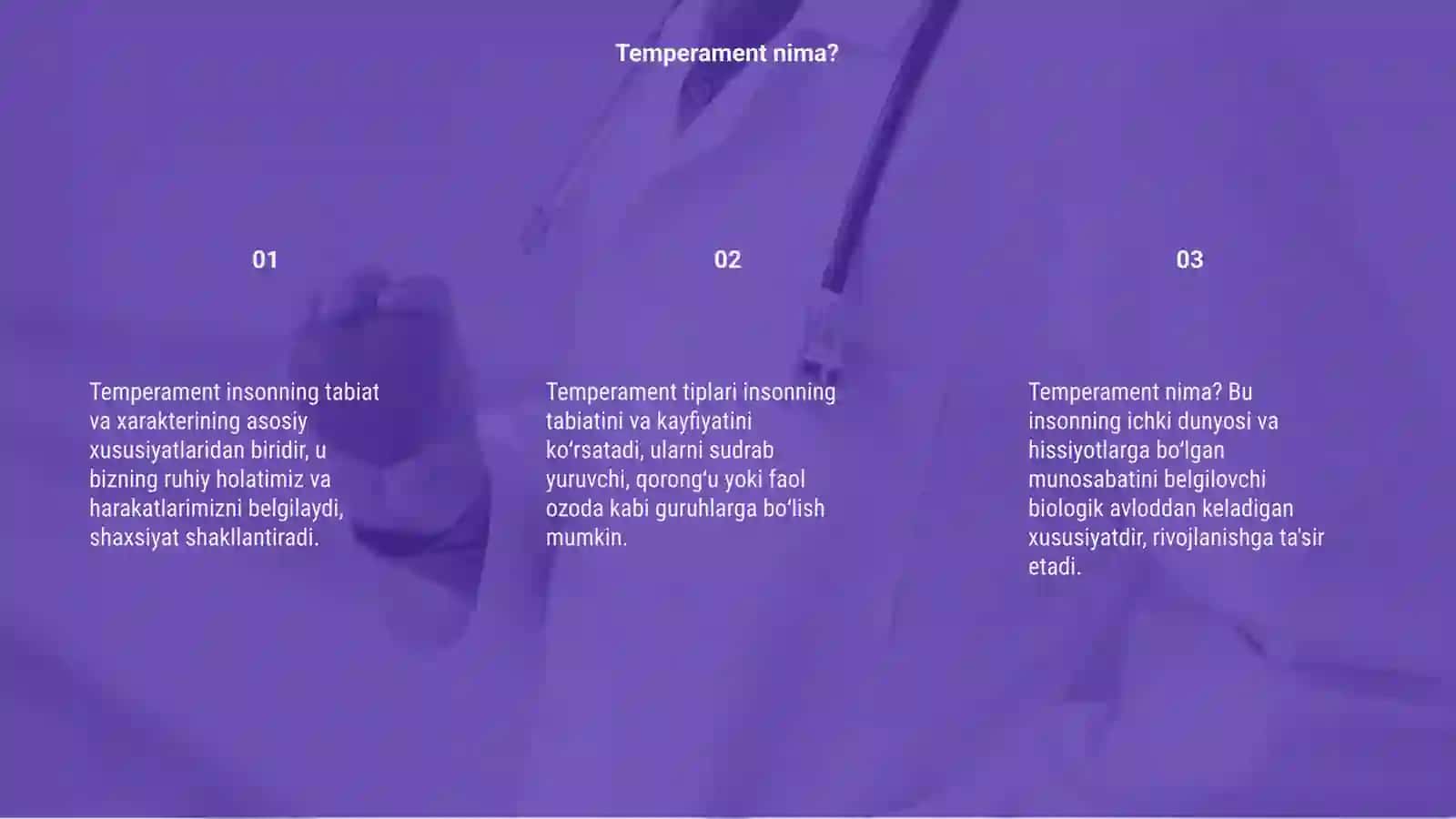 Temperament. Temperament tiplari 3
