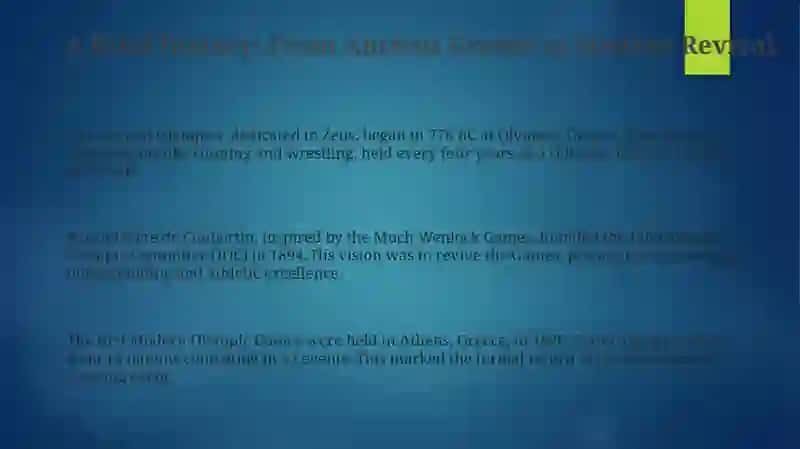 The Olympic Games 3