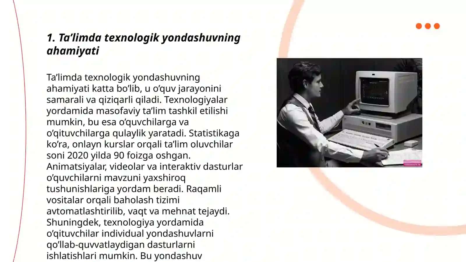 Ta’limda texnologik yondashuvning ahamiyati 3