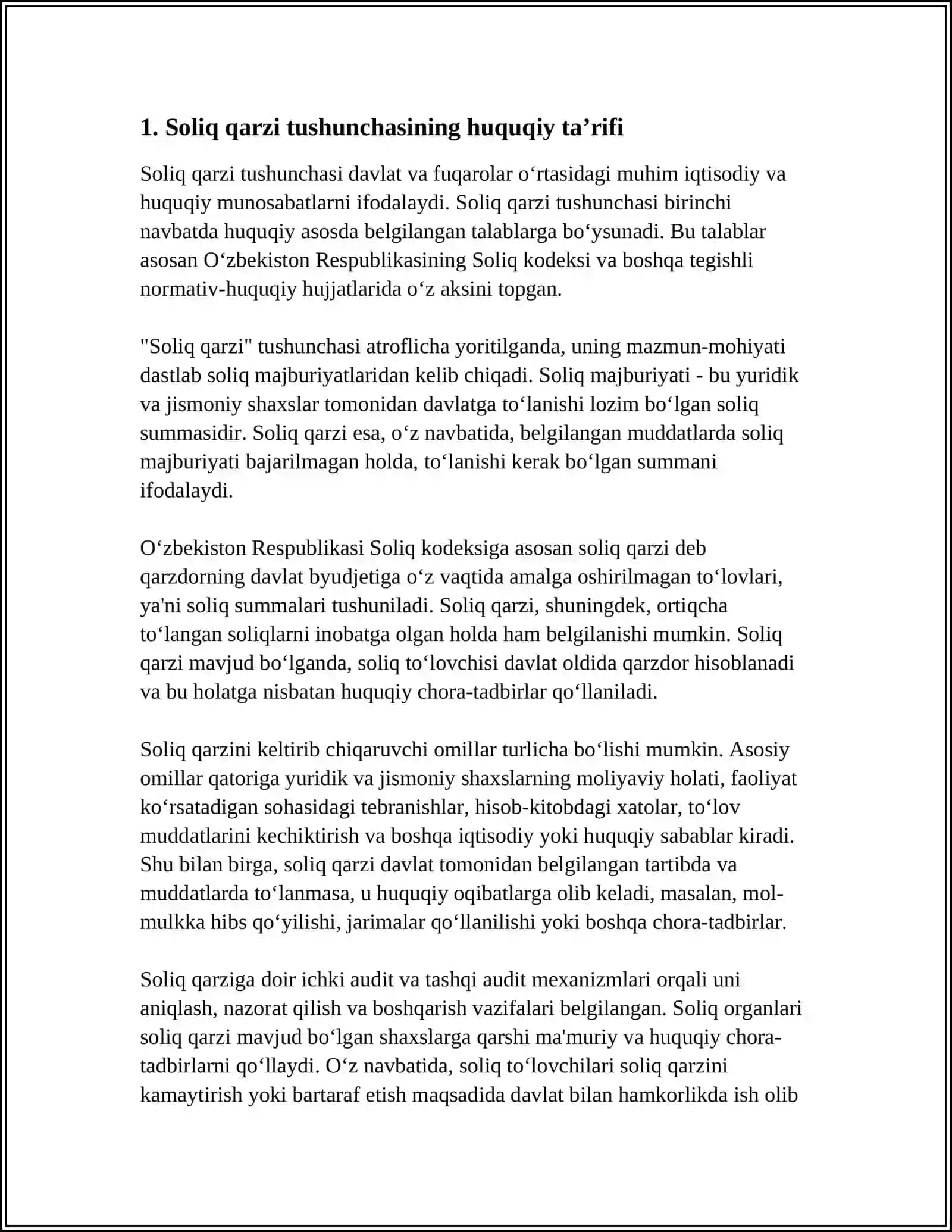 SOLIQ QARZI TUSHUNCHASI VA UNING TARIXI 3