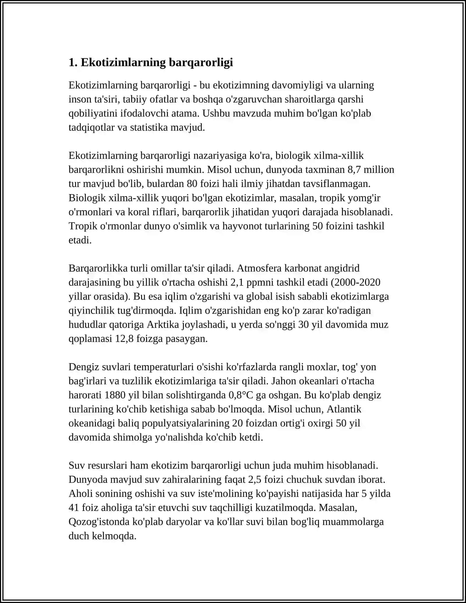 BIOGEOTSENIZLARNING BARQARORLIGI 3