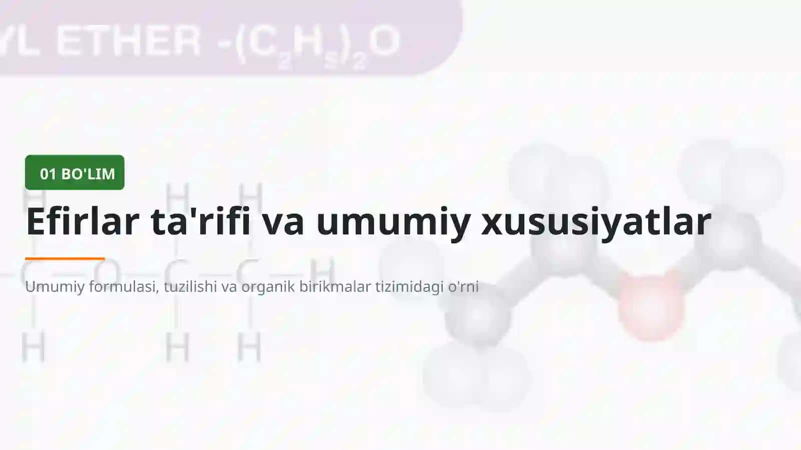 Oddiy efirlar 3