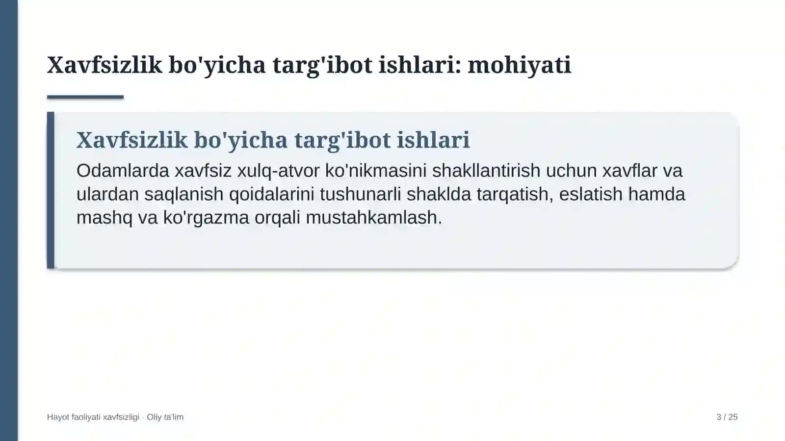 Koll-markazlarda xavfsizlik bo'yicha targ'ibot ishlari 3