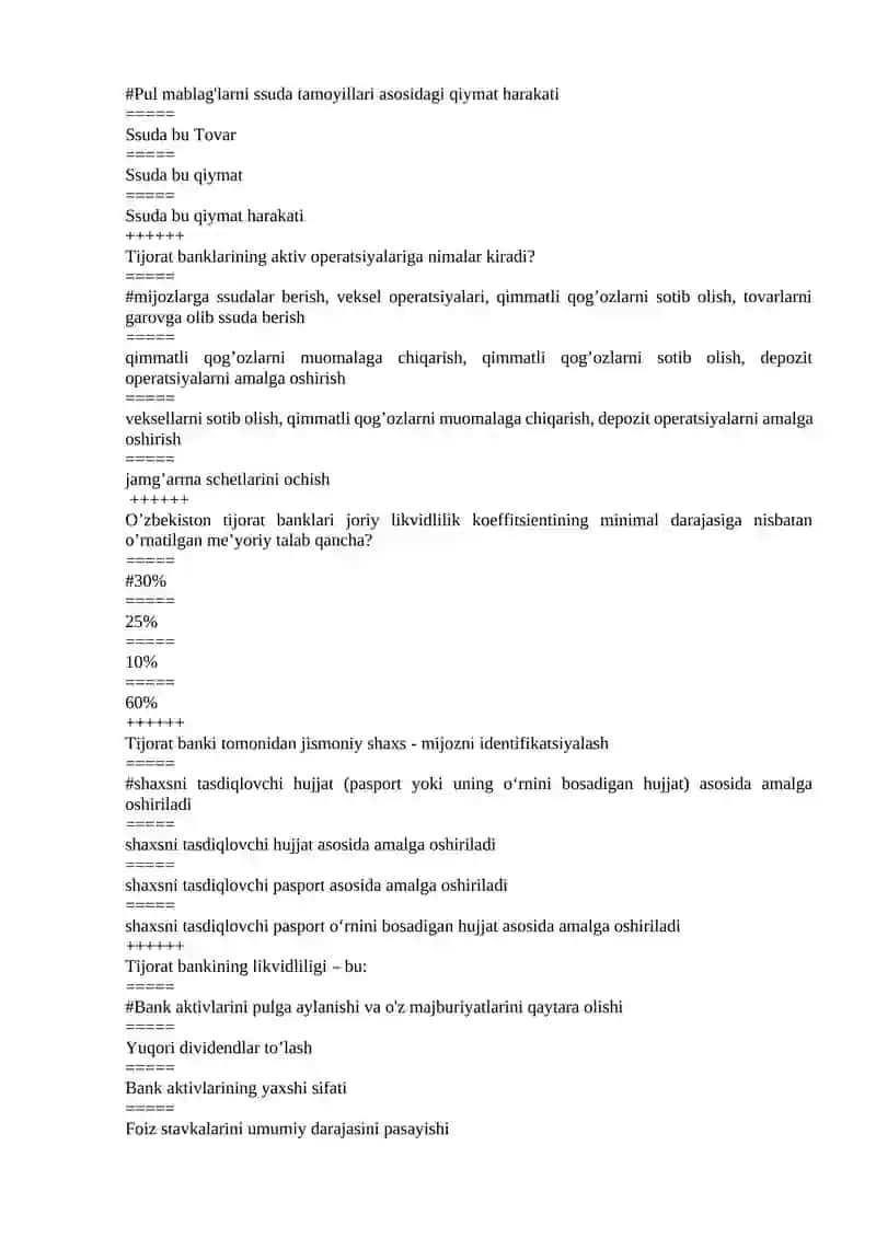 pul kredit  fanidan test 3