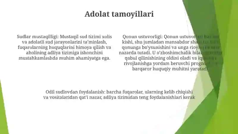 Adolat Va Qonun Ustuvorligi Tamoyillarini Taraqqiyotni Eng Asosiy Va Zarur Shartiga Aylantirish 3