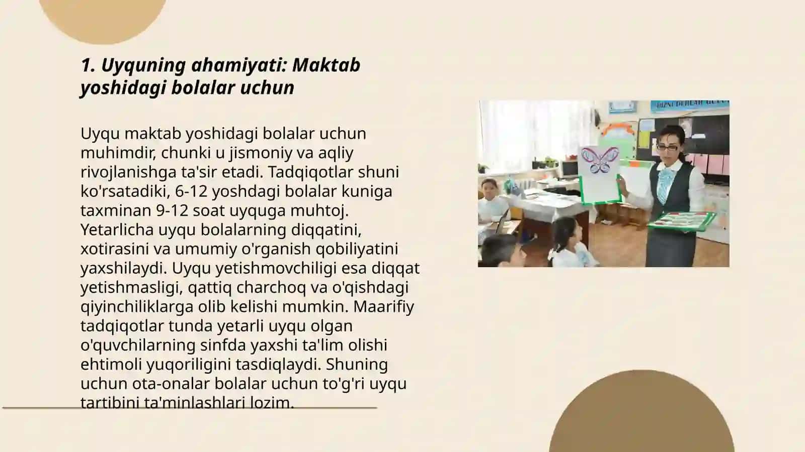 Uyquning psixologik ahamiyati Maktab yoshidagi bolalar psixogigiyenasi 3