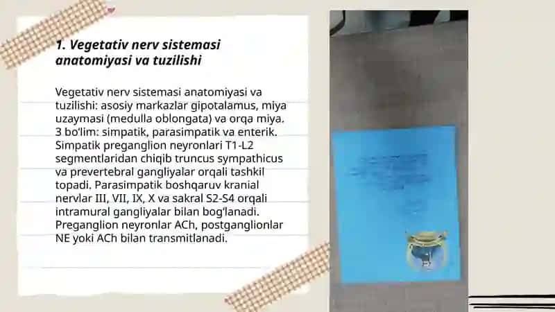 Vegetativ nerv sistemasi faoliyatini o‘rganish 3