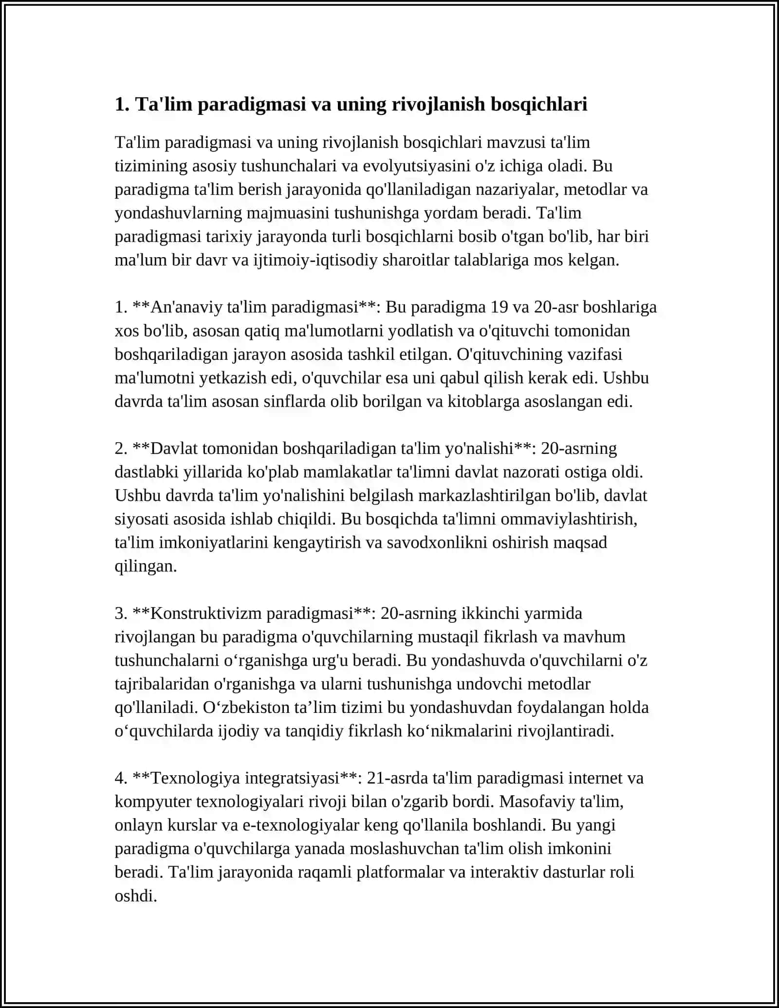 TAʼLIM PARADIGMALARI 3