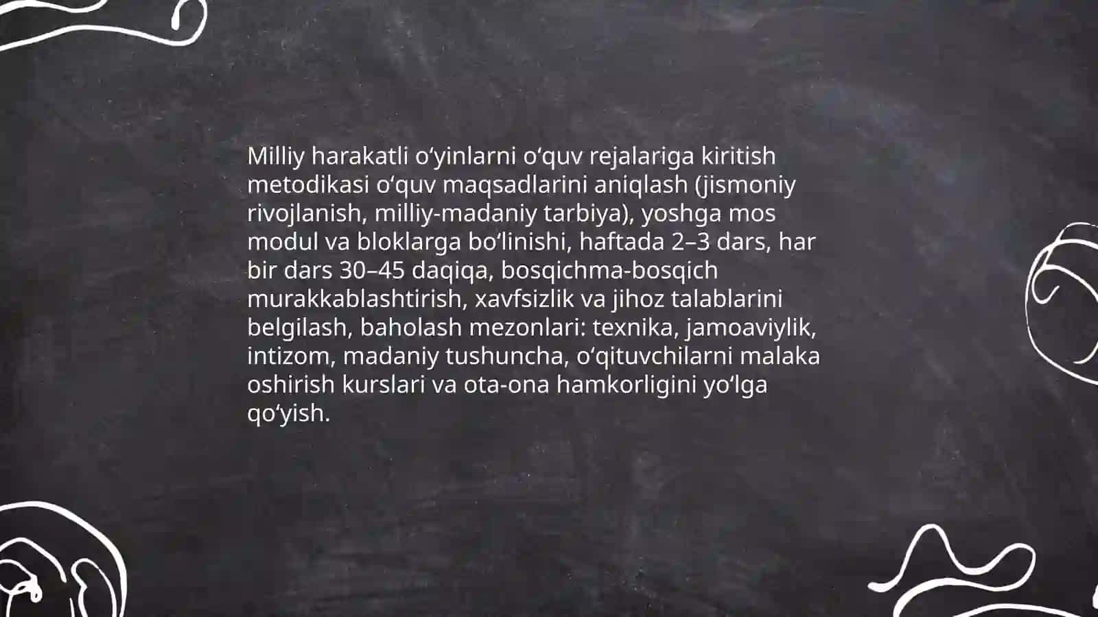 Bolalarga milliy harakatli oʻyinlarni berish metodikasi 3