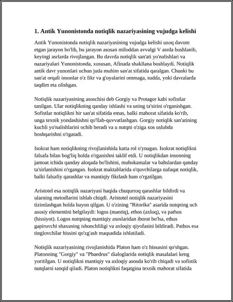 NOTIQLIK NAZARIYASINING VUJUDGA KELISHI 3
