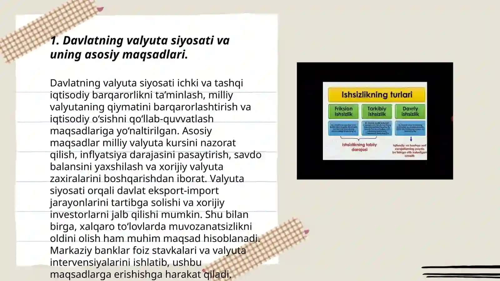 Davlatning valyuta siyosati va uning asosiy maqsadlari 3