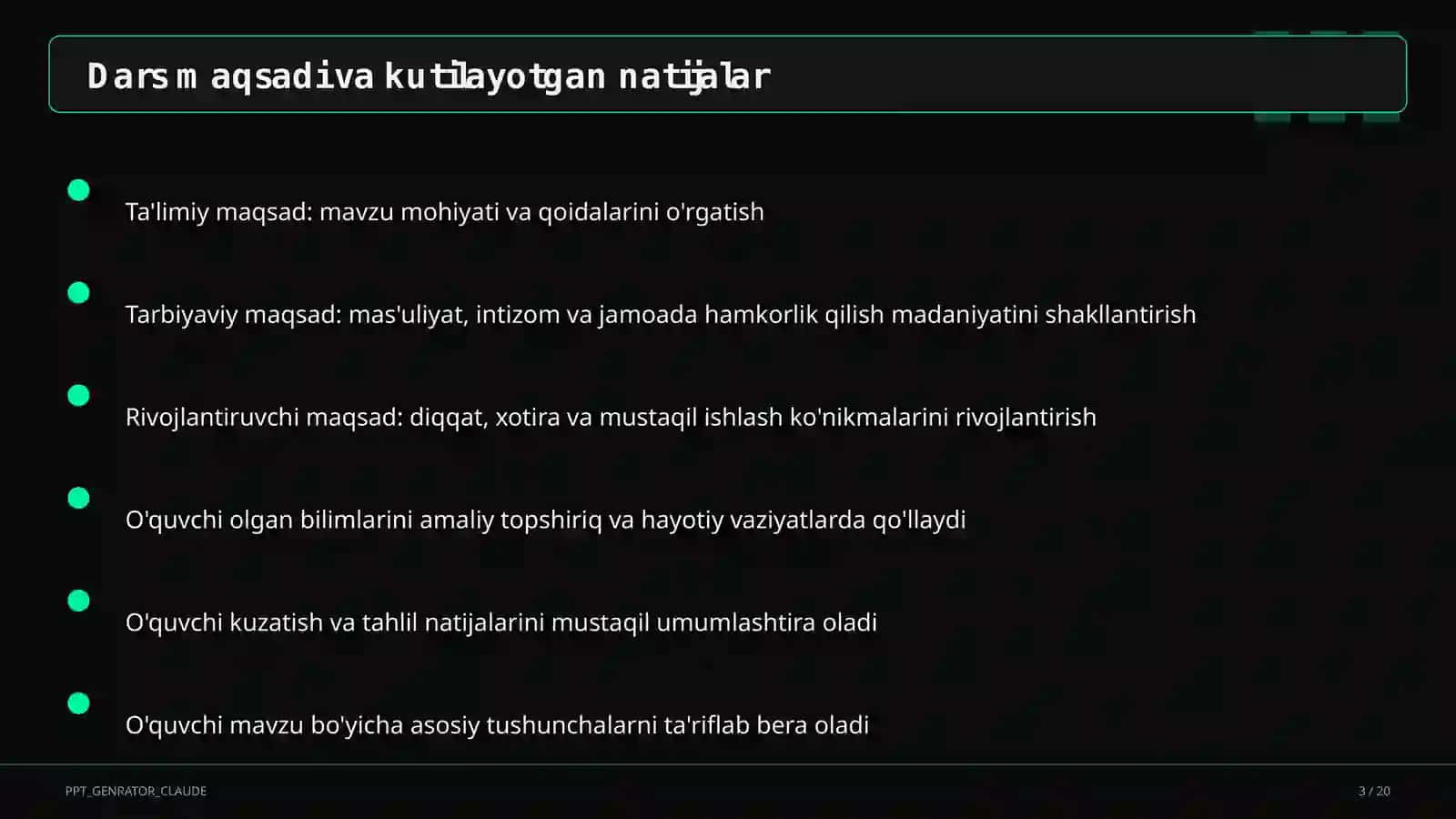 Kombinatorika elementlari: sanash qoidalari (6-sinf) 3