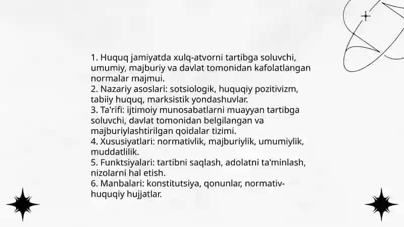 Huquq tushunchasi va uning mohiyati va huquq prinsiplari 3