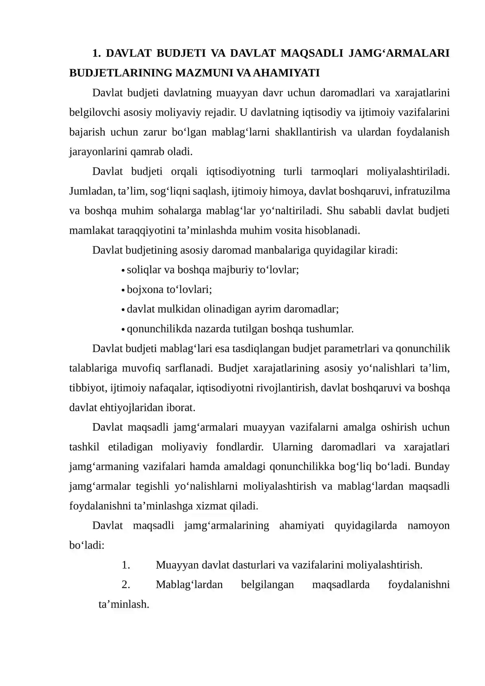 DAVLAT BUDJETI VA DAVLAT MAQSADLI JAMG‘ARMALARI BUDJETLARINING IJROSI MOLIYAVIY HISOBOTLARI 3