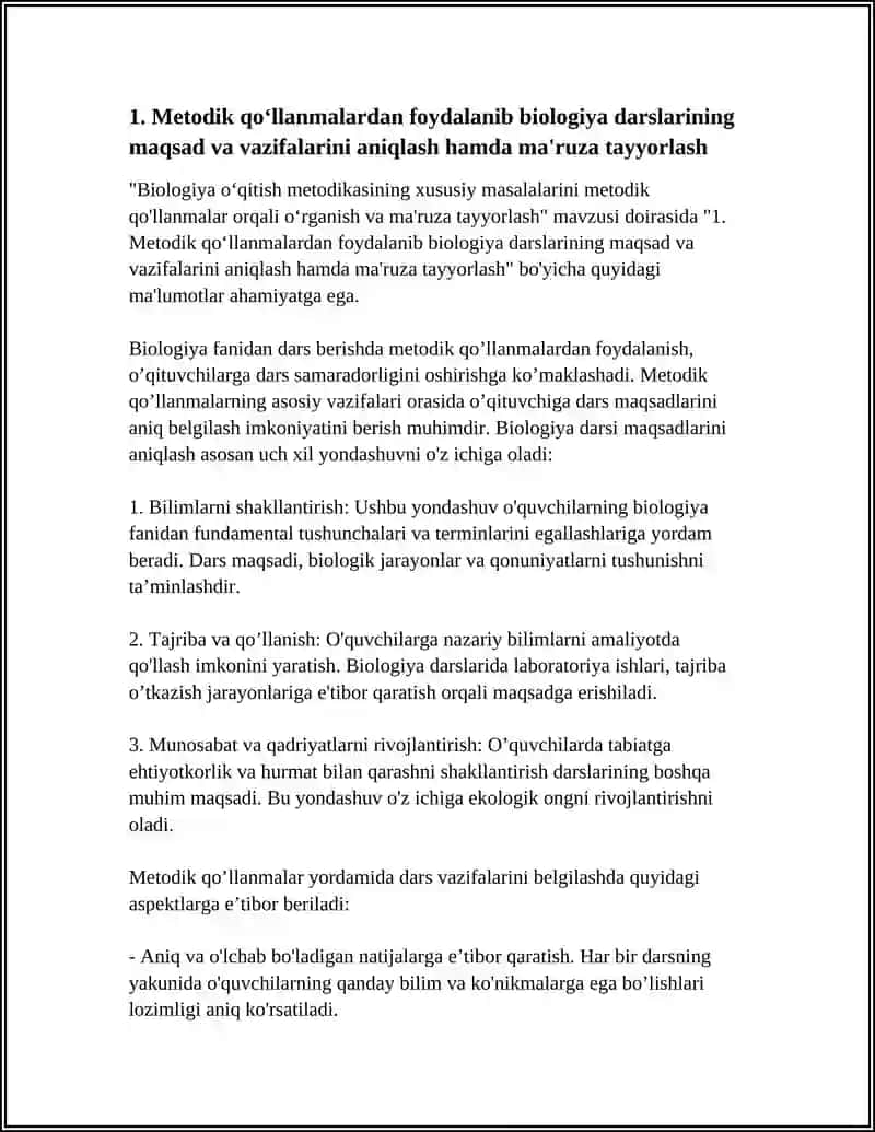 Biologiya oʻqitish metodikasi 3