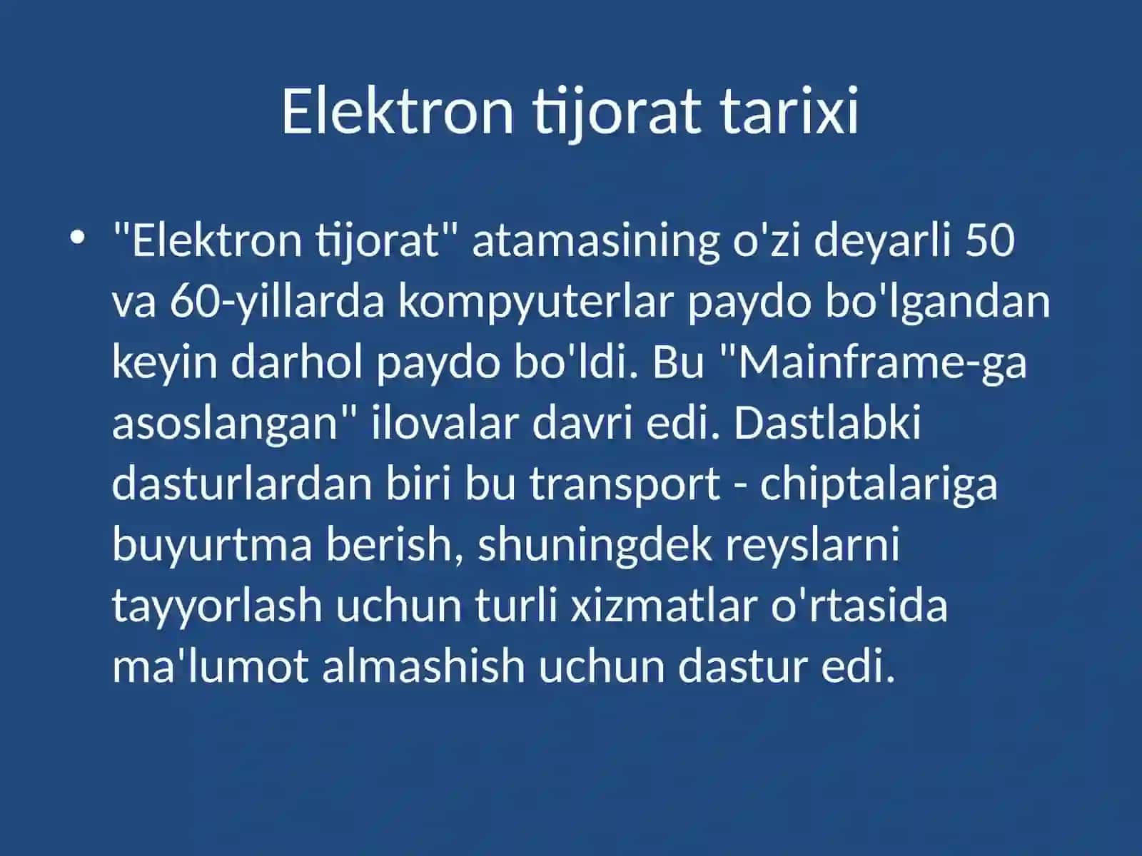 Elektrontijorat modellari 3