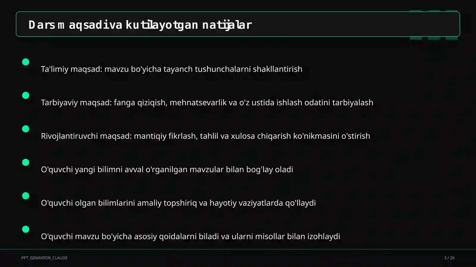 Yog'ochga ishlov berish asoslari (5-sinf) 3
