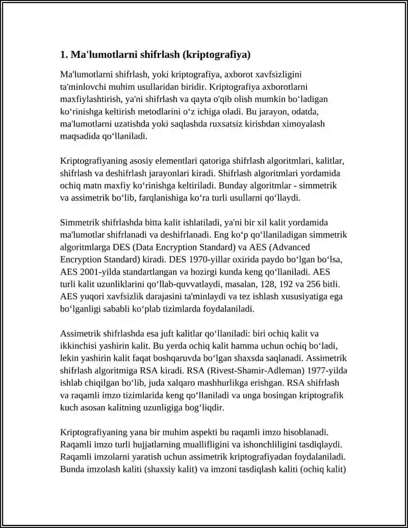 Ma'lumotlarni shifrlash (kriptografiya) 3