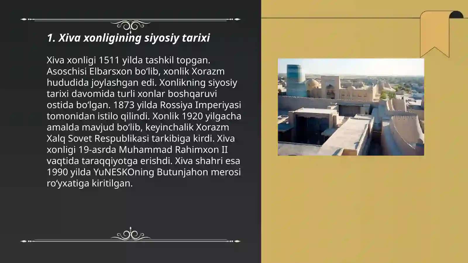 Xiva xonligining siyosiy tarixi 3