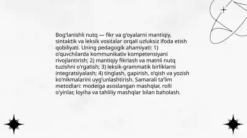 Bog'lanishli nutq shakllantirish texnologiyalari 3