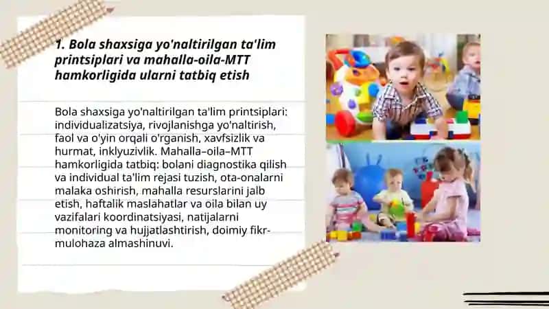 Rayimova Xonzoda Ota-onalar bilan hamkorlik metodikasi fanidan tayyorlagan taqdimot 3